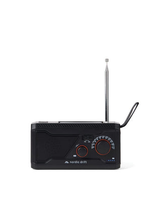 Radio multifunzione 4000mAh Nordic Drift Titan IPX4 nero - personalizzabile con logo