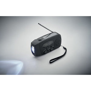 Radio portatile con torcia LED - personalizzabile con logo