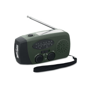 Radio portatile con torcia LED - personalizzabile con logo