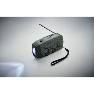 Radio portatile con torcia LED - personalizzabile con logo