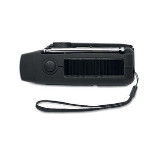 Radio portatile con torcia LED - personalizzabile con logo