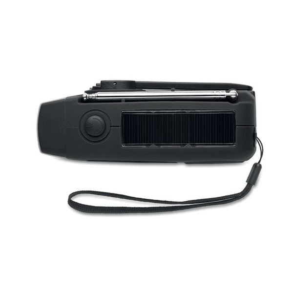 Radio portatile con torcia LED - personalizzabile con logo