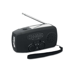 Radio portatile con torcia LED - personalizzabile con logo