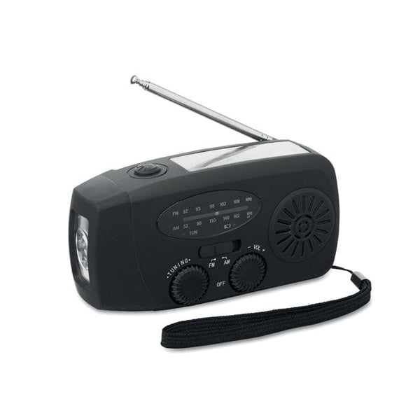 Radio portatile con torcia LED - personalizzabile con logo