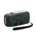 Radio portatile con torcia LED verde - personalizzabile con logo