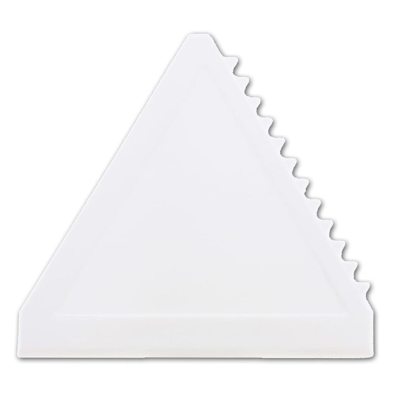 Raschiaghiaccio a triangolo Bianco - personalizzabile con logo