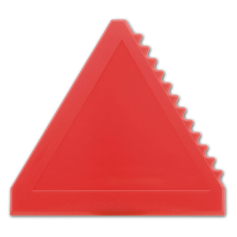 Raschiaghiaccio a triangolo Rosso - personalizzabile con logo