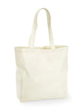 Recycled Cotton Maxi Tote natural - personalizzabile con logo