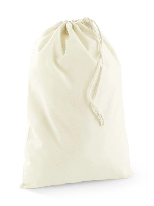 Recycled Cotton Stuff Bag XXS natural - personalizzabile con logo