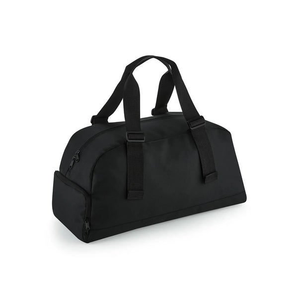 Recycled Essentials Holdall nero - personalizzabile con logo