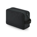Recycled Essentials Wash Bag nero - personalizzabile con logo