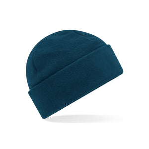 Recycled Fleece Cuffed Beanie blu - personalizzabile con logo