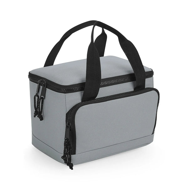 Recycled Large Cooler Shoulder Bag grigio - personalizzabile con logo