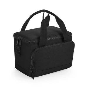 Recycled Mini Cooler Bag nero - personalizzabile con logo