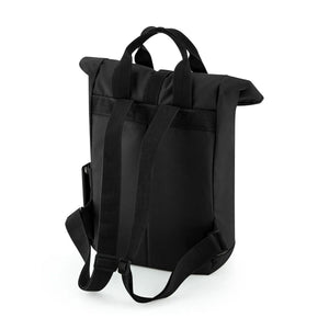 Recycled Mini Twin Handle Roll-Top Backpack - personalizzabile con logo