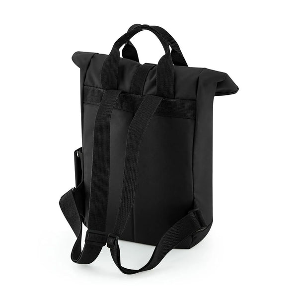Recycled Mini Twin Handle Roll-Top Backpack - personalizzabile con logo