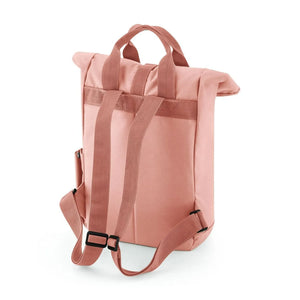 Recycled Mini Twin Handle Roll-Top Backpack - personalizzabile con logo