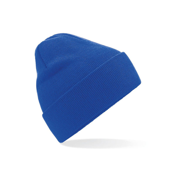 Recycled Original Cuffed Beanie Basic royal - personalizzabile con logo
