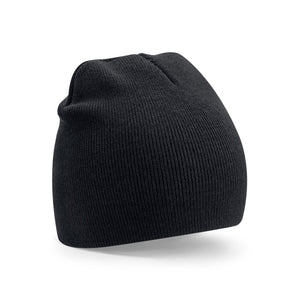 Recycled Original Pull-On Beanie nero - personalizzabile con logo