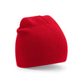 Recycled Original Pull-On Beanie rosso - personalizzabile con logo