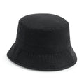 Recycled Polyester Bucket Hat nero - personalizzabile con logo