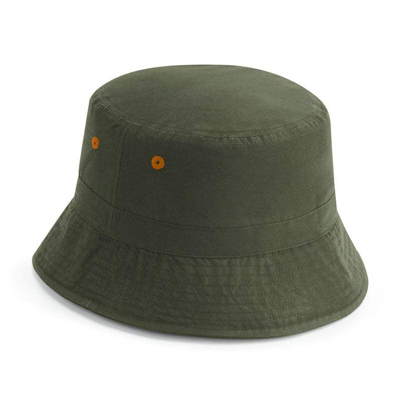 Recycled Polyester Bucket Hat verde - personalizzabile con logo