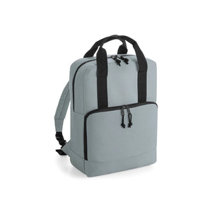 Recycled Twin Handle Cooler Backpack grigio - personalizzabile con logo