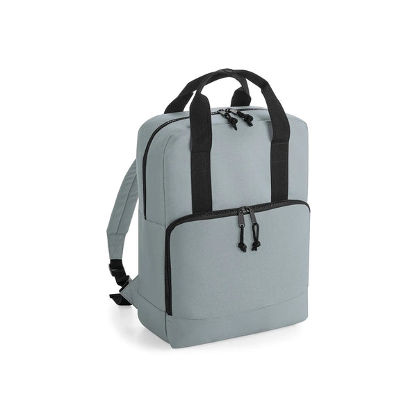 Recycled Twin Handle Cooler Backpack grigio - personalizzabile con logo