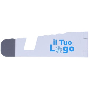 Reggi tablet pieghevole bianco - personalizzabile con logo
