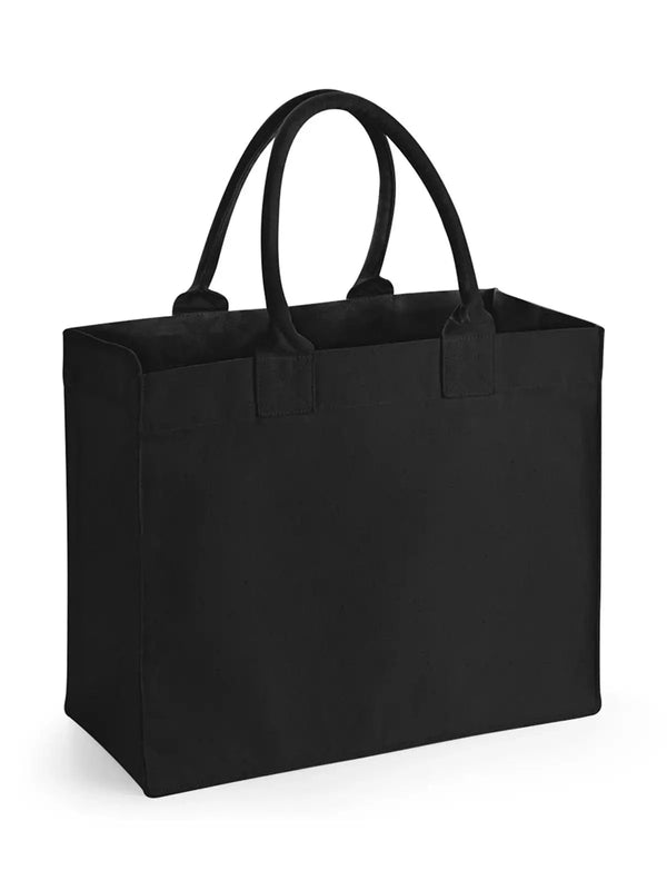 Resort Canvas Bag nero - personalizzabile con logo