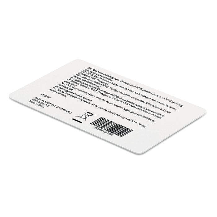 RFID Antiskimming Colore: bianco €2.15 - MO9751-06