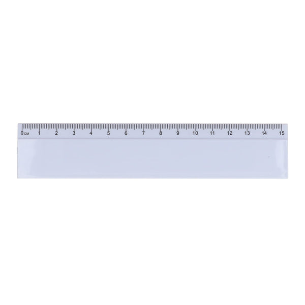 Righello 15cm Bianco - personalizzabile con logo