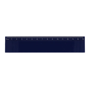 Righello 15cm blu navy - personalizzabile con logo