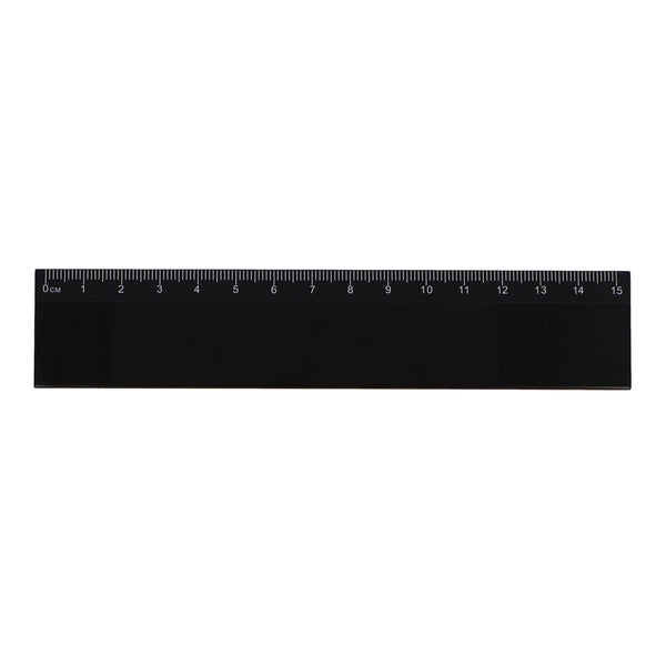 Righello 15cm Nero - personalizzabile con logo