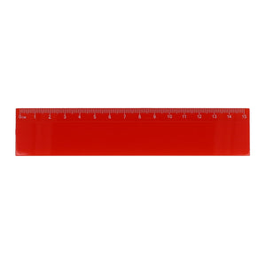 Righello 15cm Rosso - personalizzabile con logo