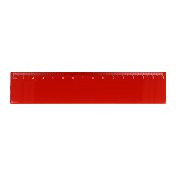 Righello 15cm Rosso - personalizzabile con logo