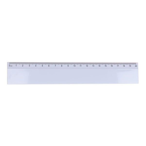 Righello 20cm Bianco - personalizzabile con logo