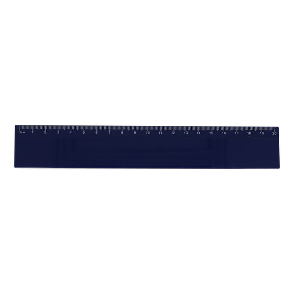 Righello 20cm blu navy - personalizzabile con logo