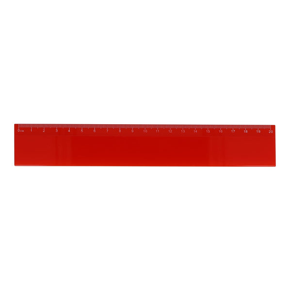 Righello 20cm Rosso - personalizzabile con logo
