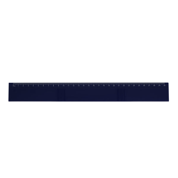 Righello 30cm blu navy - personalizzabile con logo