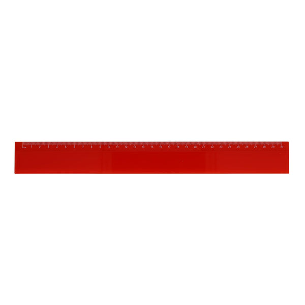 Righello 30cm Rosso - personalizzabile con logo