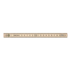 Metro da falegname in legno beige - personalizzabile con logo