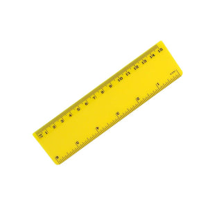 Righello Hebe giallo - personalizzabile con logo