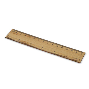 Righello in bambù 15 cm natural - personalizzabile con logo