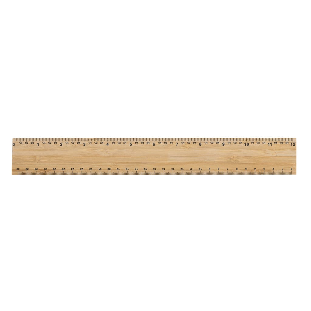 Righello in bambù bifacciale Timberson extra spesso da 30 cm ...