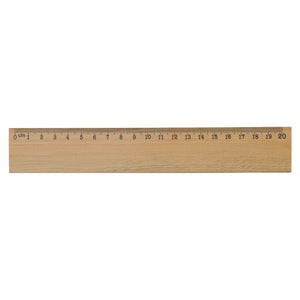 Righello in legno 20 cm natural - personalizzabile con logo