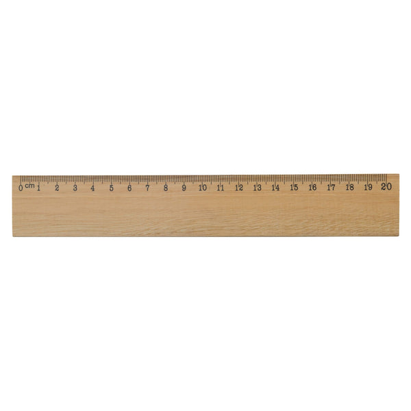 Righello in legno 20 cm natural - personalizzabile con logo