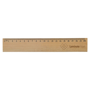 Righello in legno 20 cm natural - personalizzabile con logo