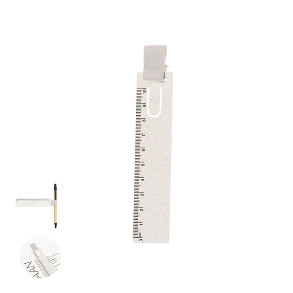 Righello Segnapagine Loiza natural - personalizzabile con logo