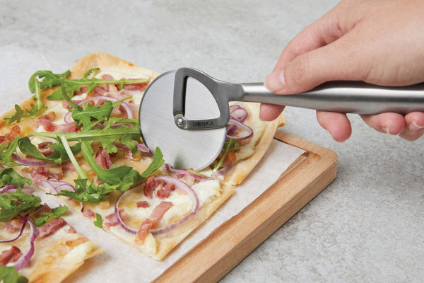 Rotella per pizza BOSKA Copenhagen color argento - personalizzabile con logo